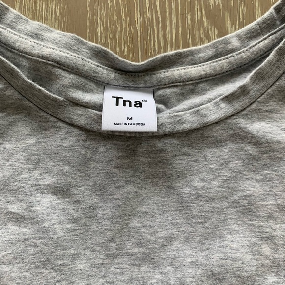 Basic TNA Cropped Tees, Size S, Grey (White has Sold) - Picture 3 of 6